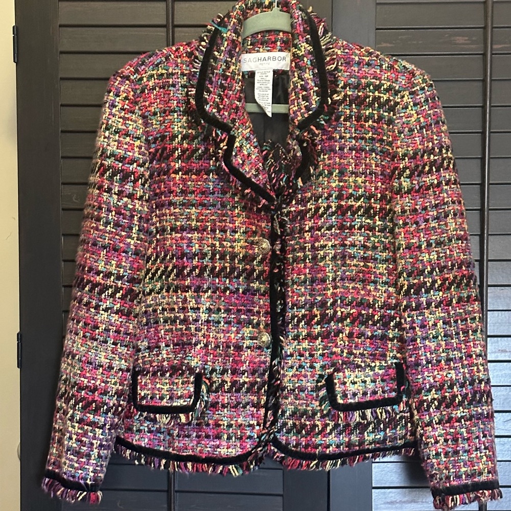 Sag Harbor jacket / blazer multi color Petite Large